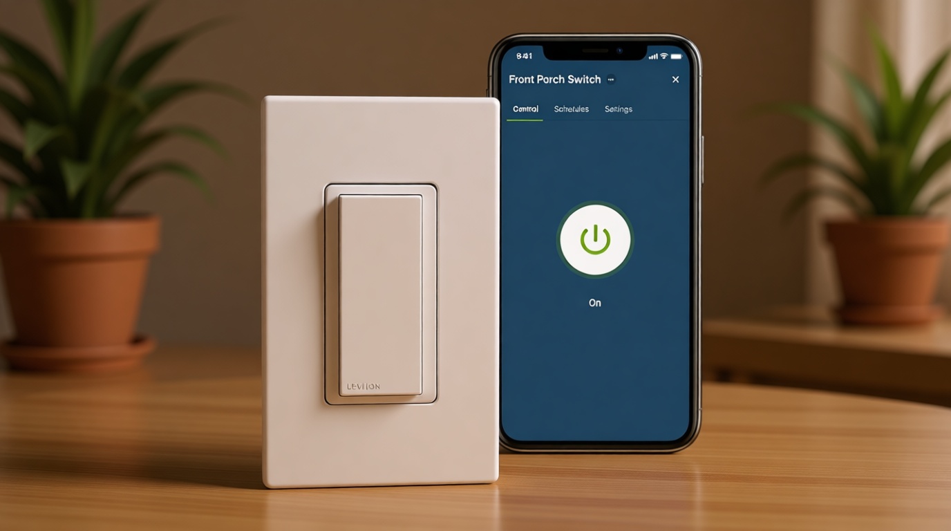 Leviton Decora Smart Switch, Wi-Fi, Works with Matter, Alexa, Google Assistant, Apple Home/Siri & Wired or Wirefree 3-Way, Neutral Wire Required, D315S-1RW, White