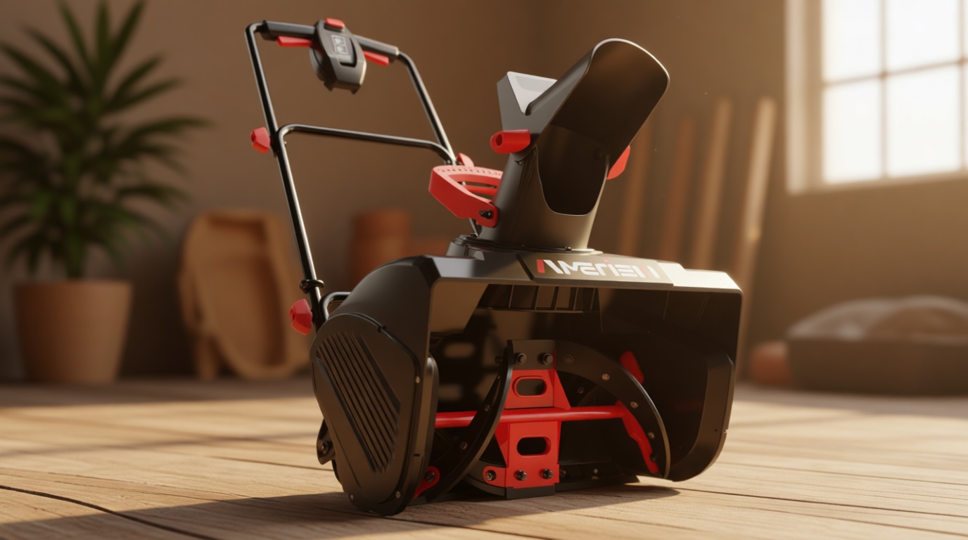 AMERISUN 18-Inch Electric Snow Blower, 30 FT Throw Distance, 15-Amp Corded Snow Thrower, 2200 RPM Motor, Lightweight Snow Removal Machine for Driveway, Sidewalk, Patio & Small Yard