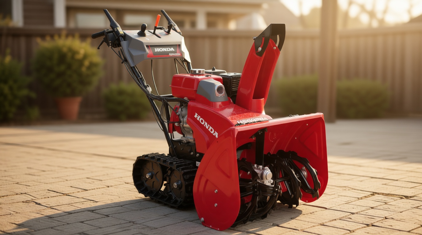 Honda HSS928 28-Inch Two Stage Snow Blower with Electric Start and Track Drive, Clears Up to 1900 Pounds per Minute with 52-Foot Max Throwing Distance, Self-Propelled (HSS928AATD)
