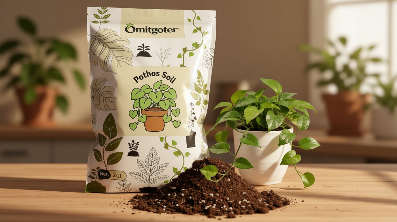 Pothos Potting Soil - Pure Natural Organic Soil 1qt, Well-Draining and Aerated for Healthy Indoor Plants