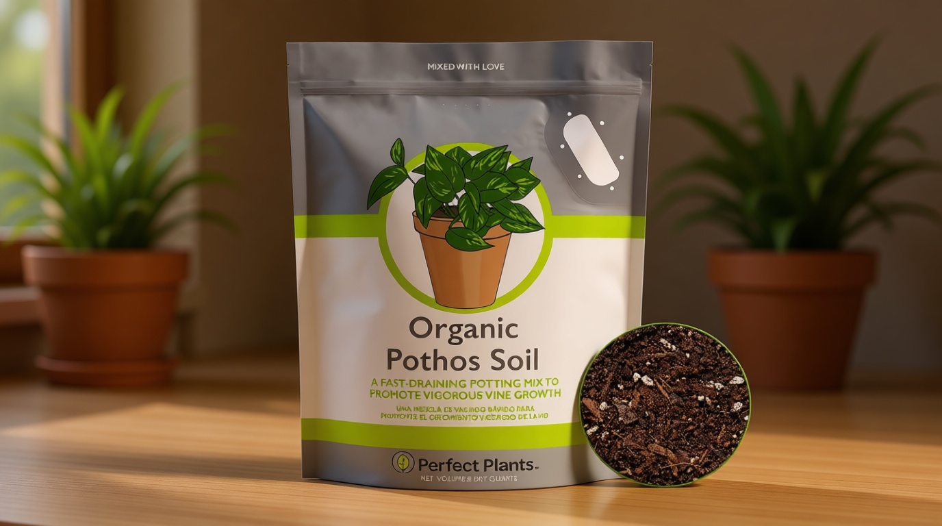 Perfect Plants Organic Pothos Soil | Horticultural Potting Mix for All Indoor Potted Pothos | Grow Healthy houseplants Indoors (8qts.)