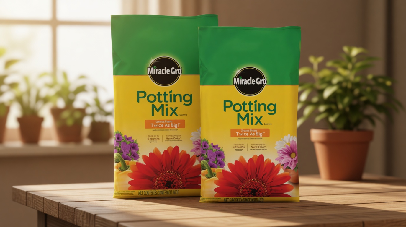 Miracle-Gro Potting Mix - For Container Plants, Flowers, Vegetables, Shrubs, Annuals, Perennials, Potting Soil Mix, Feeds up to 6 Months, 8 qt. (2-Pack)