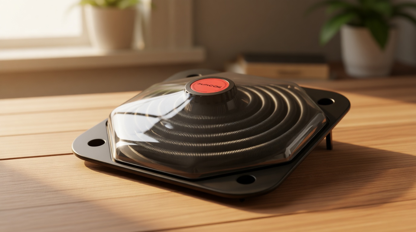 Solar Pool Heater Dome – Black SunCOIL for Above Ground & Intex Pools – Free Connection & Diverter Valve Kit – Fast & Efficient Sun-Powered Heating – 5-Year Warranty