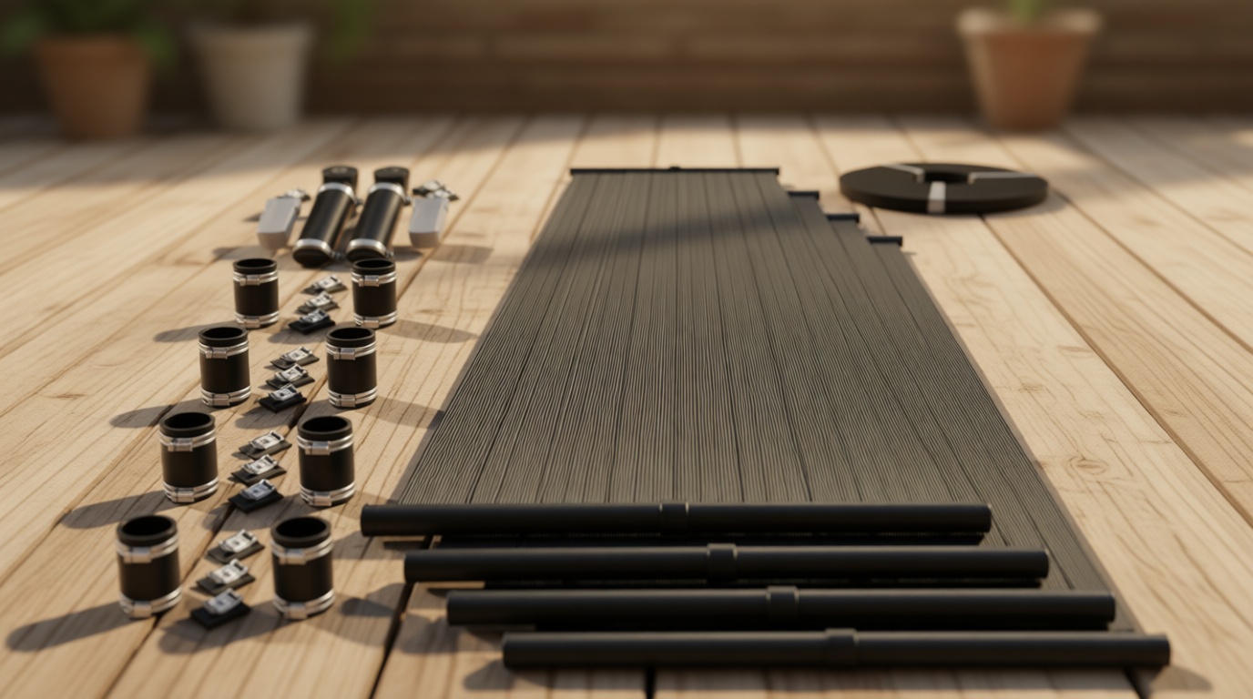 Highest Performing Design - DIY Solar Pool Heater Kit - 15-20 Year Life Expectancy (4-4x10 / 1.5" I.D. Header)