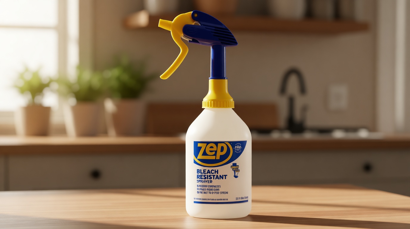 Zep New Bleach Resistant Professional Sprayer 2.0 Bottle 32 Ounces - 30 Foot Spray, Adjustable Nozzle