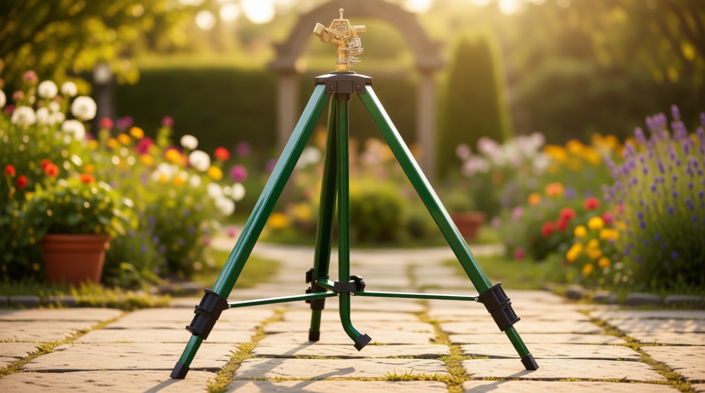 Orbit 56667Z Tripod Lawn Zinc Impact Sprinkler - 360 Degree Rotating Sprinkler