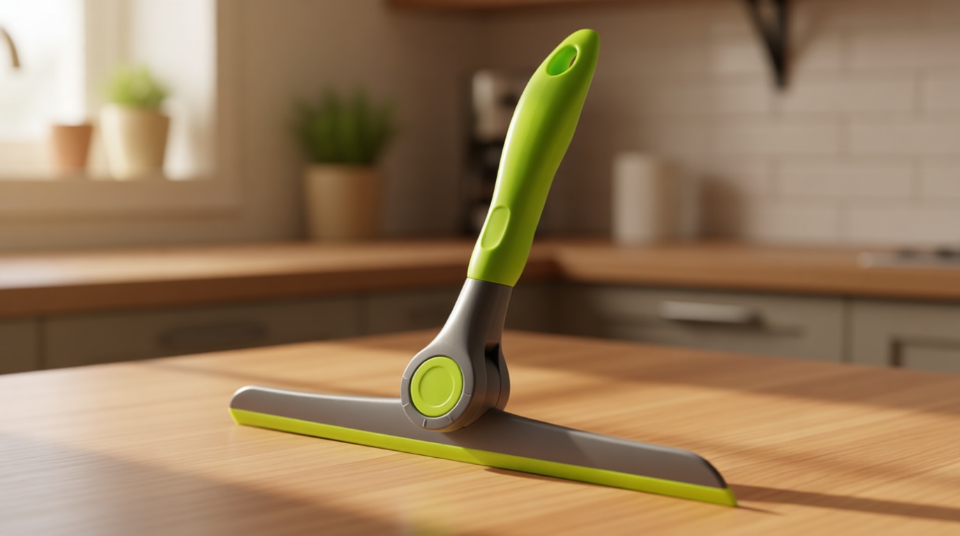 DSV Standard 10" Heavy Duty Green, Grey Window Cleaning Squeegee, Handheld Squeegee for Glass Doors, Windows, Car Windshields & More