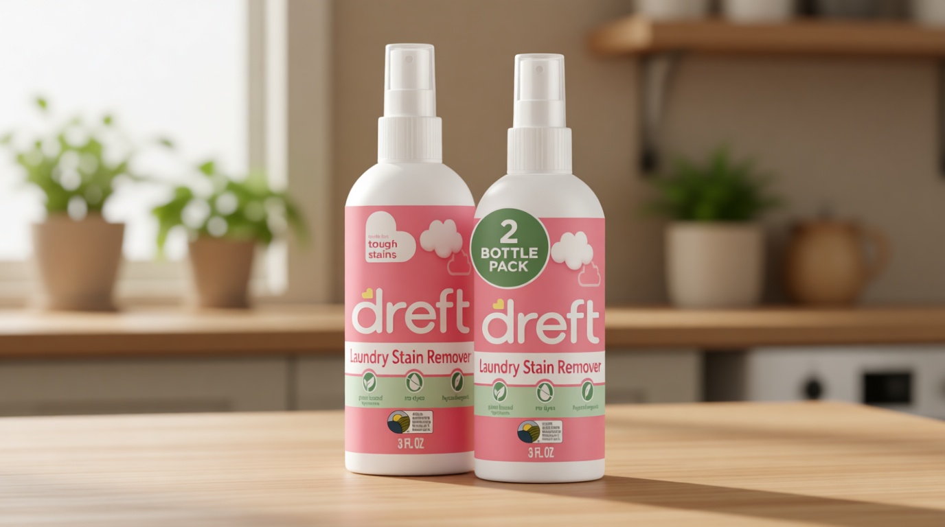 Dreft Stain Remover for Baby Clothes and Hypoallergenic Baby Stain Remover Spray, Travel Size Stain Treater, 3 Fl Oz ( Pack of 2)