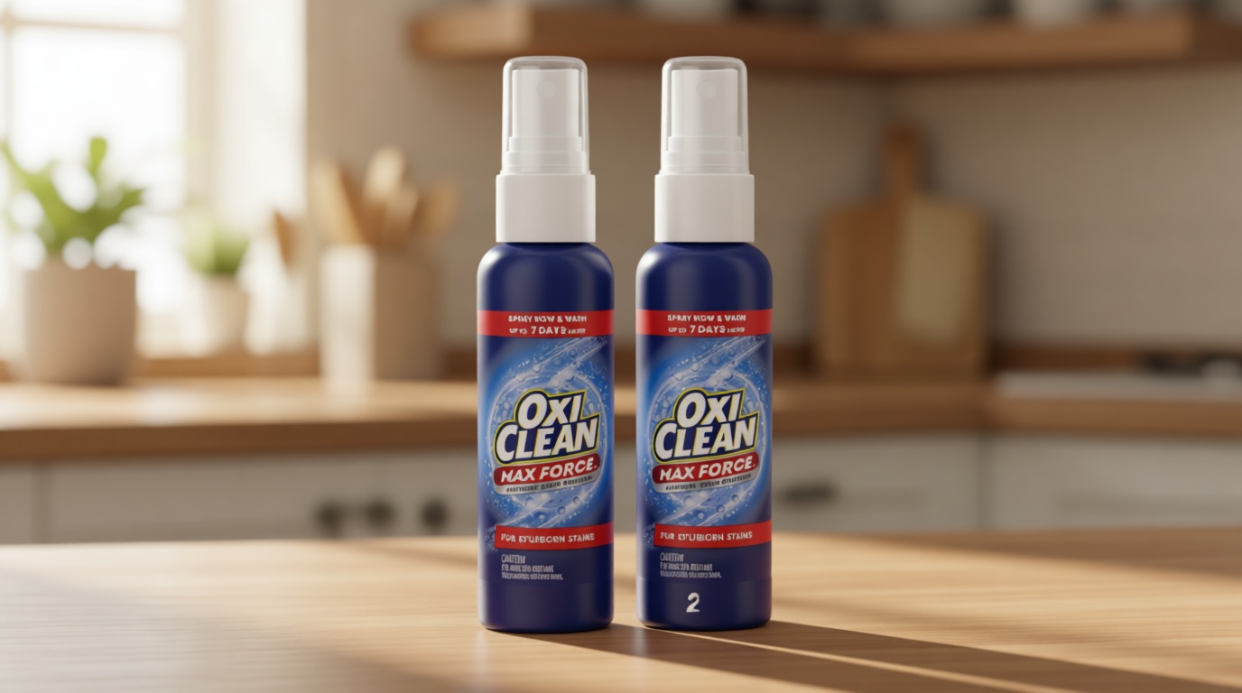 OxiClean Max Force Laundry Stain Remover Spray, Newborn & Baby Essentials, Travel & On-The-Go Stain Treater, 2 fl oz, 2PK