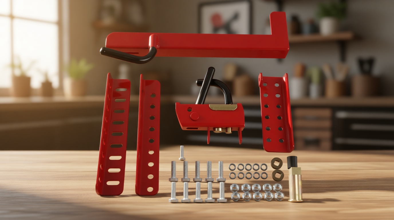 Mower Trimmer Rack with Automatic Clamping and Locking System Fit for Walk-Behind, Stand-On, and ZTR Mowers