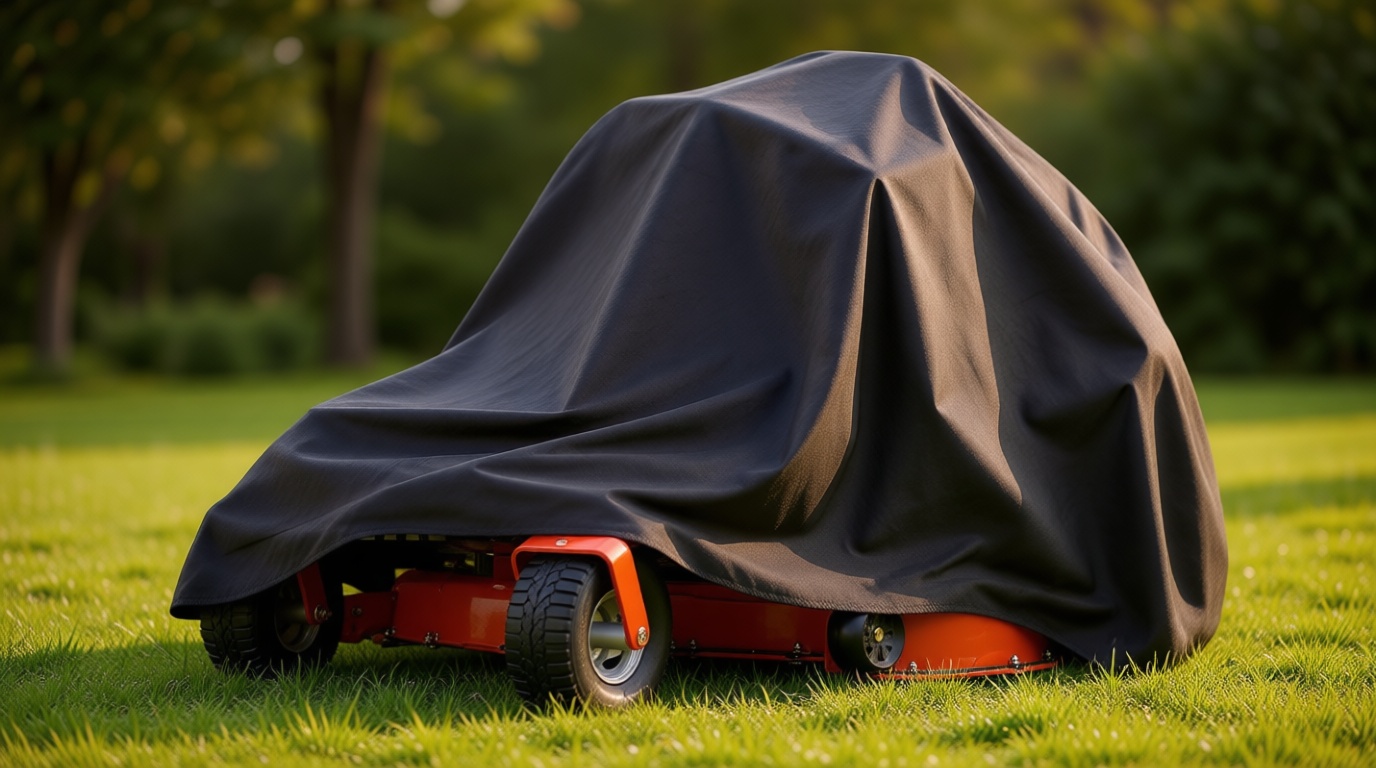 Zero Turn Mower Cover, 600D Heavy Duty Universal Fit Lawn Mower Covers, Waterproof, UV, Dust and Wind-Resistant for Outdoor Protection
