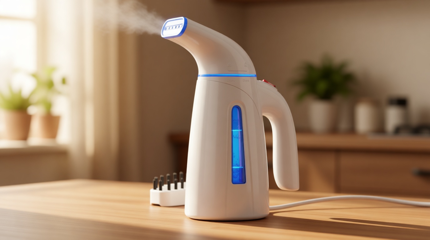 OGHom Steamer for Clothes, Handheld Clothing Steamer for Garment, 240ml Big Capacity 700W Portable Travel Steam Iron (Blue)