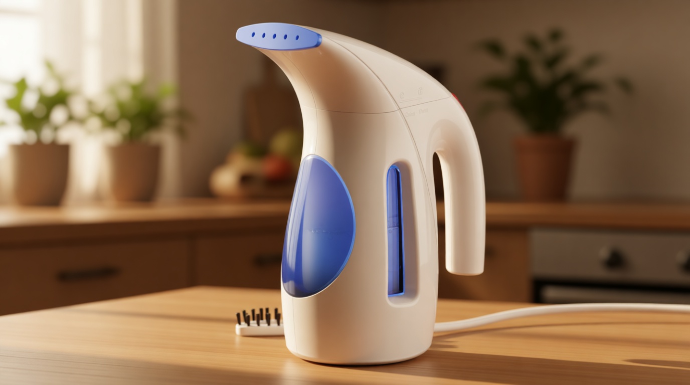 HiLIFE Steamer for Clothes, Portable Handheld Clothing Steamer, 240ml Big Capacity, 700W, Strong Power, Fabric Quick Wrinkle Remover with Brush for Home, Office(ONLY 120V) -Blue