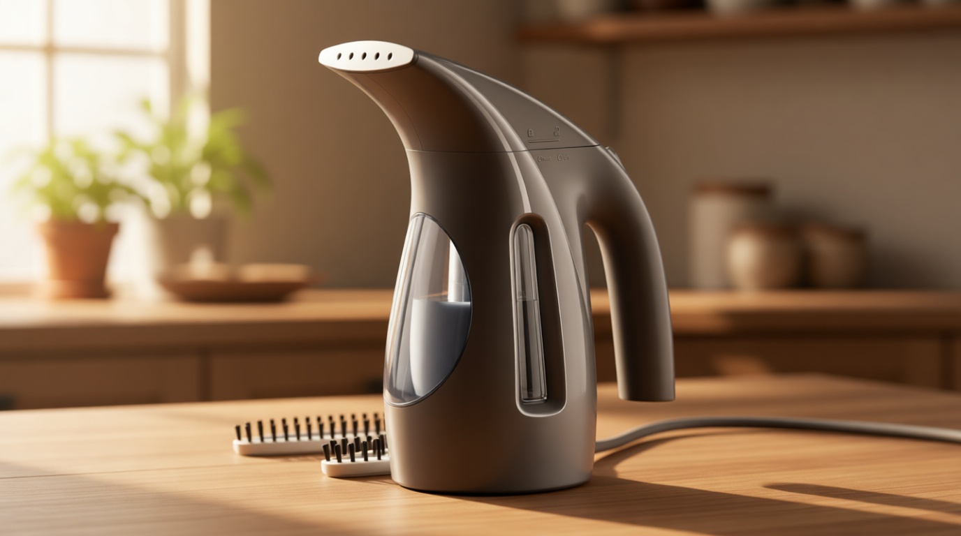 HiLIFE Steamer for Clothes, Portable Handheld Design, 240ml Big Capacity, 700W, Strong Penetrating Steam, Removes Wrinkle, for Home, Office(ONLY FOR 120V)-Black