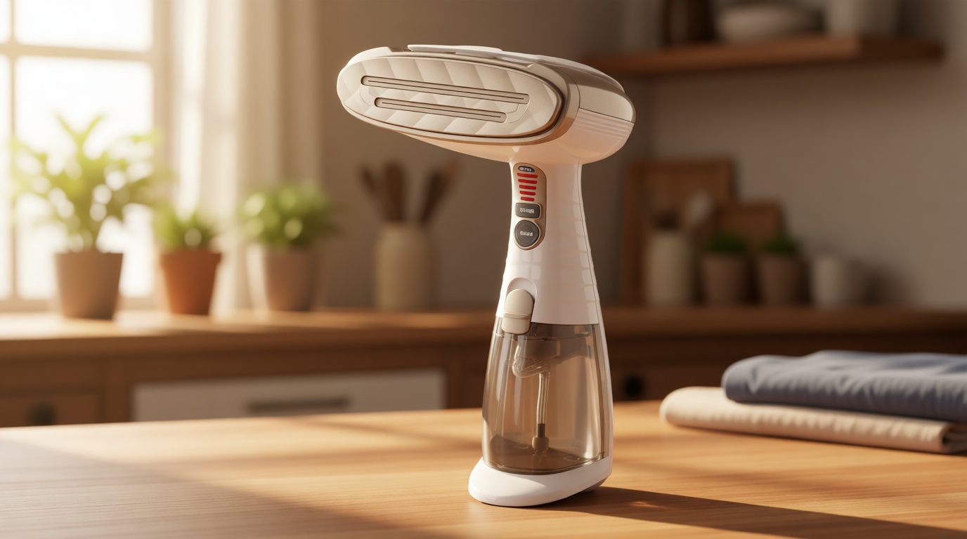 Conair Handheld Garment Steamer for Clothes, Turbo ExtremeSteam 1875W Fabric Steamer, Portable Handheld Design, Strong Penetrating Steam, White/Champagne