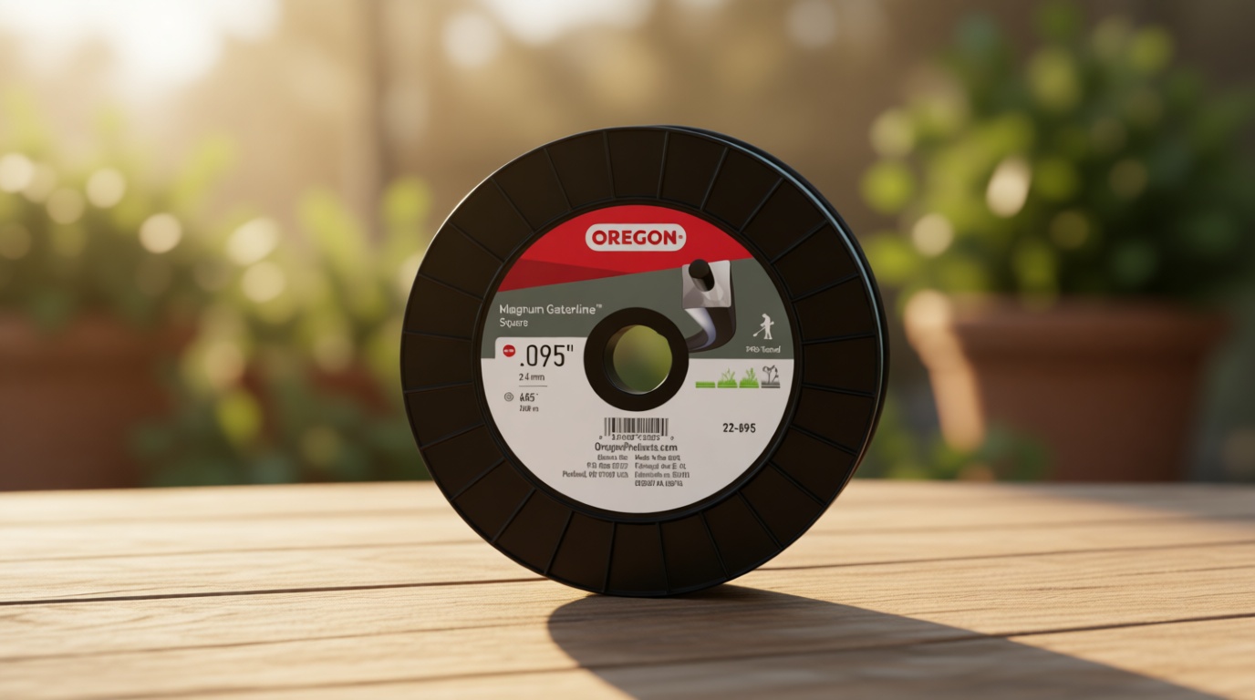 Oregon Magnum Gatorline 095 Trimmer Line Heavy Duty, Professional Square Weed Wacker String for Gas and Electric Grass Trimmer and Brushcutters, Fits Most Standard Models .095" x 685-Foot (22-895)