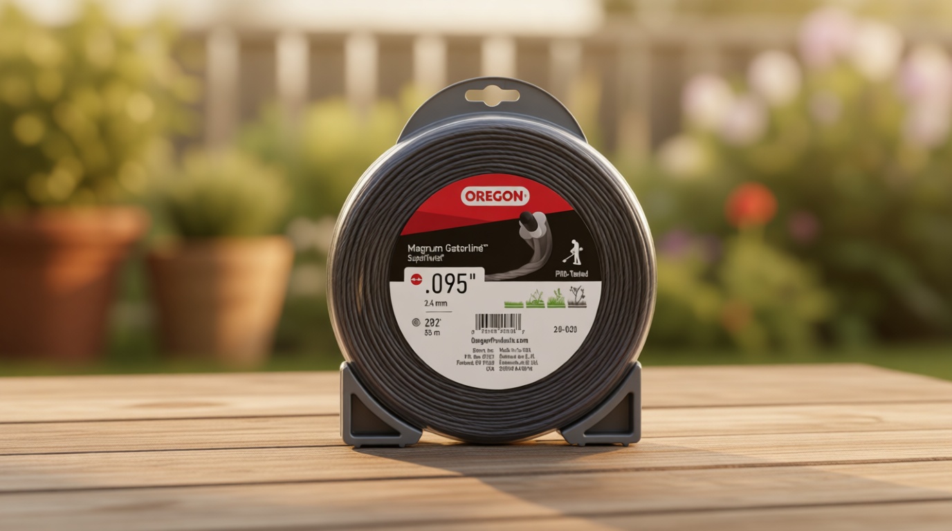 Oregon Magnum Gatorline 095 Trimmer Line Heavy Duty, Professional Twisted Weed Wacker String for Gas and Electric Grass Trimmer and Brushcutters, Fits Most Standard Models .095" x 282-Foot (20-020)