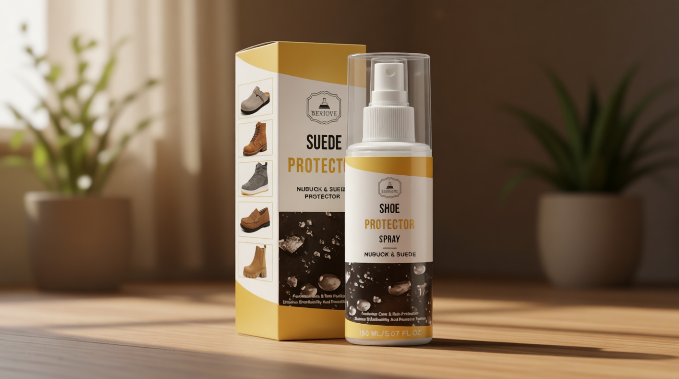 BERIOVE Suede Protector Spray for Shoes: Waterproof and Stain Repellent, Long-Lasting Protection for Boot, Jacket, Bag, Hat