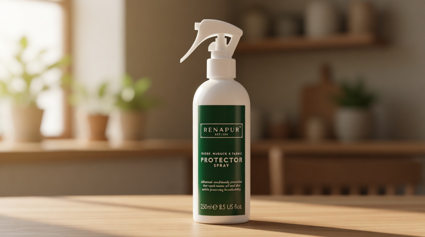 Renapur Renapur Suede, Nubuck, Fabric Waterproofing/Stain Protection — Eco-Friendly, Non-Toxic, for Shoes, Boots, Sneakers & Clothing (8.5 fl.oz) - Packaging May Vary