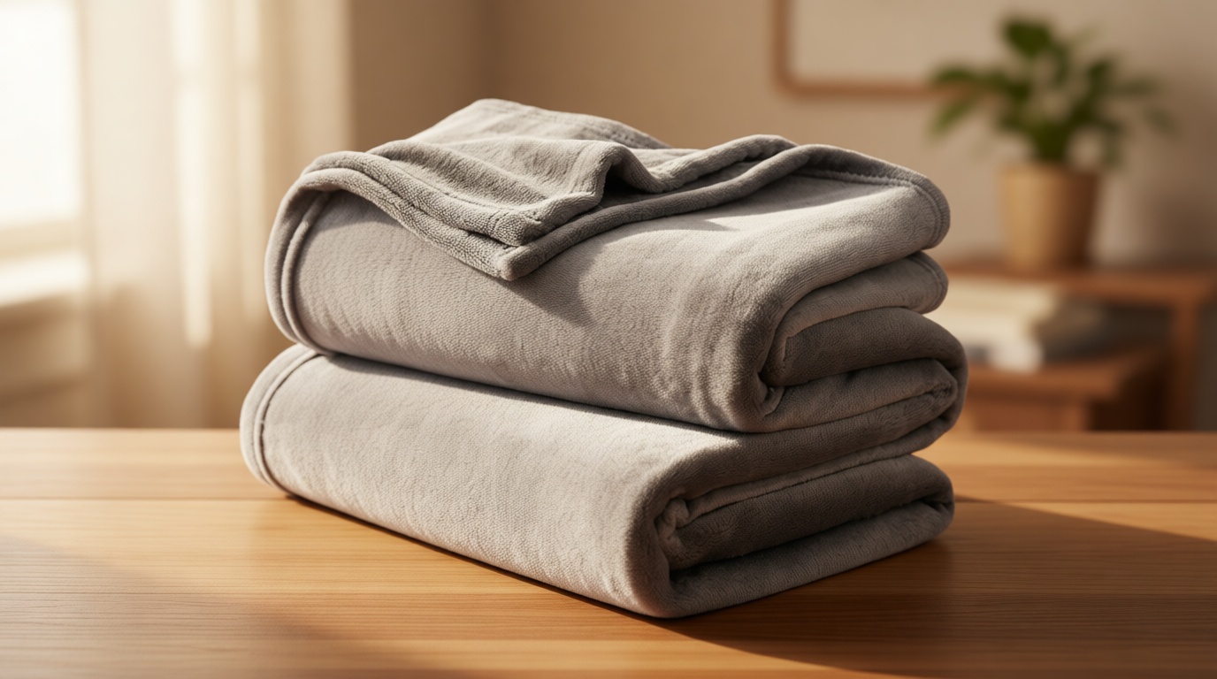 Bedsure GentleSoft Fleece Bed Blankets Queen Size Grey - Soft Warm Spring Blanket Lightweight Cozy Anti-Static Microfiber, Room Home Decor Gifts for Women and Men, 90x90 inches OEKO-TEX STANDARD 100