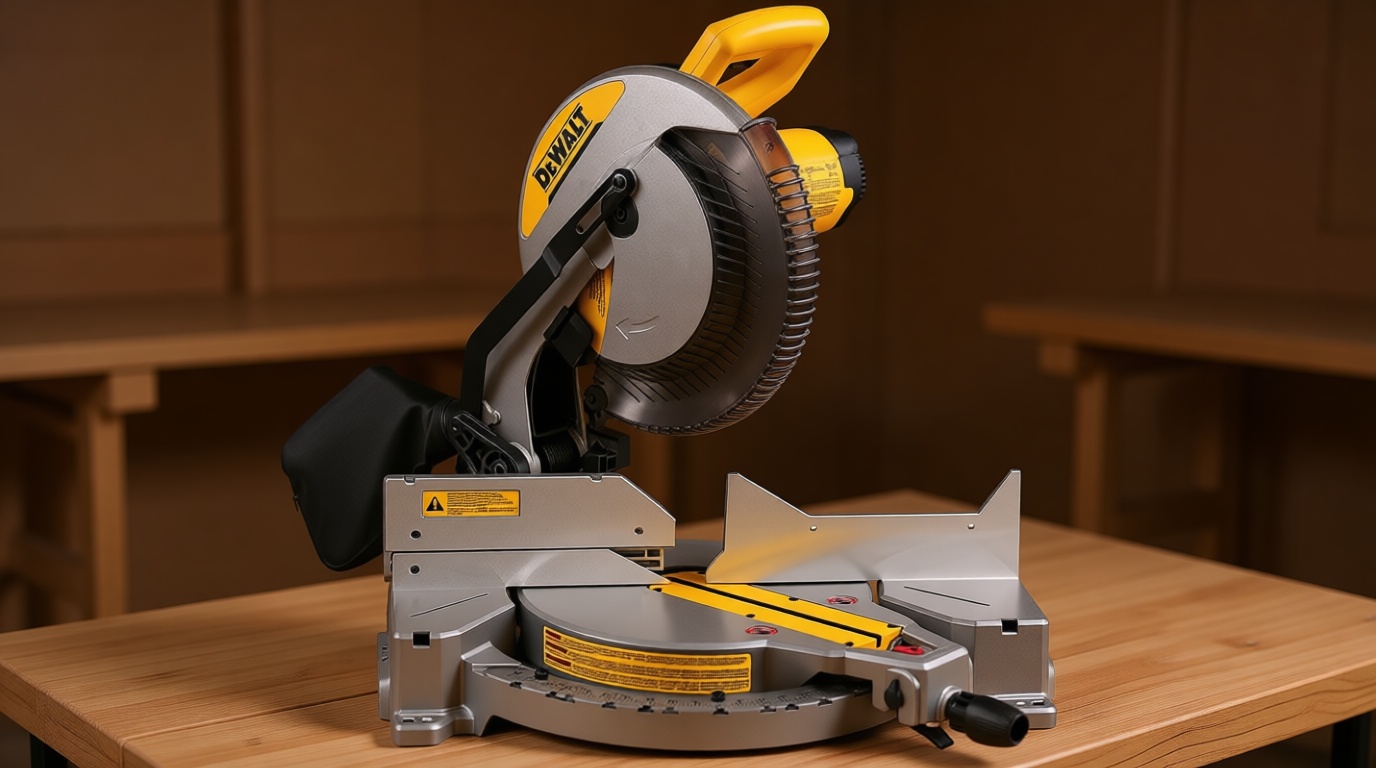 DEWALT 12-Inch Miter Saw, 15-Amp, Single Bevel, Compound (DWS715)