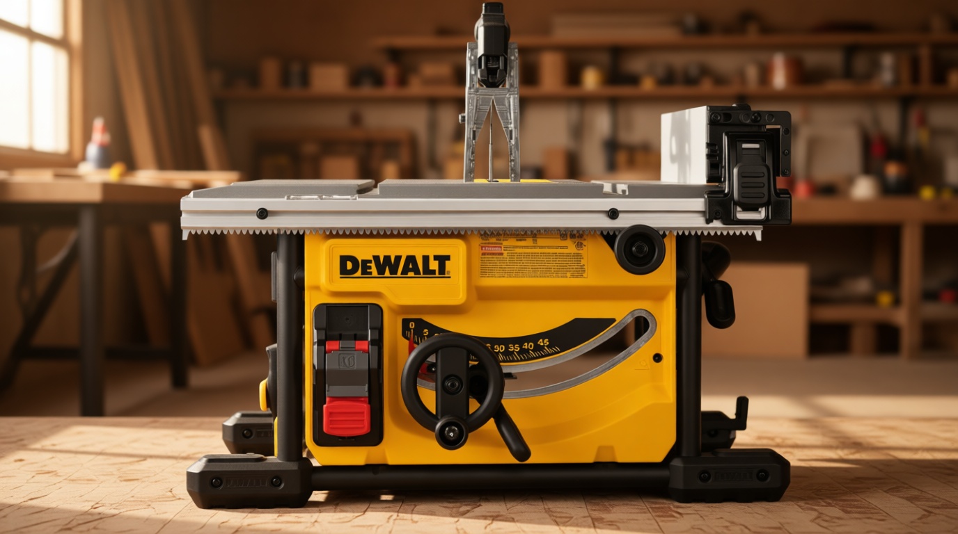 DEWALT 15 Amp 8-1/4 in. Compact Portable Jobsite Table Saw (DWE7485)