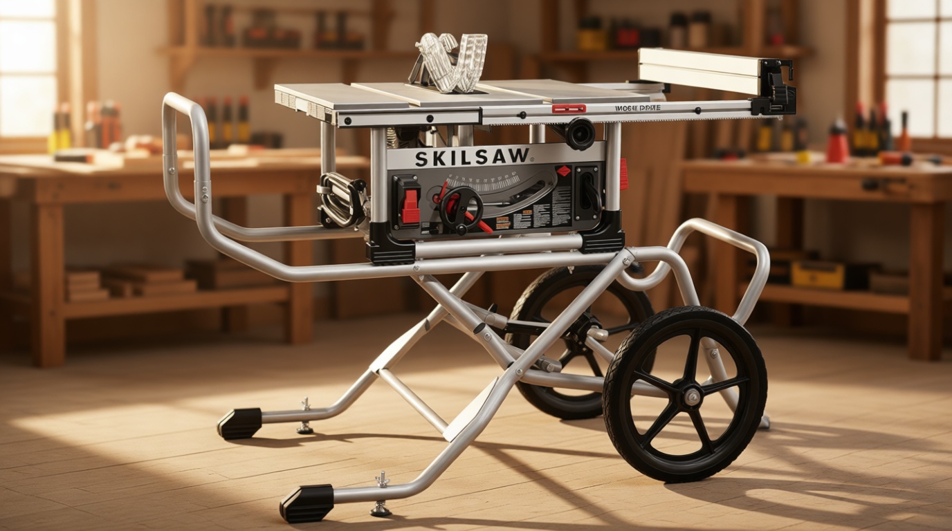 SKIL 10 Inch Heavy Duty Worm Drive Table Saw with Stand - SPT99-11