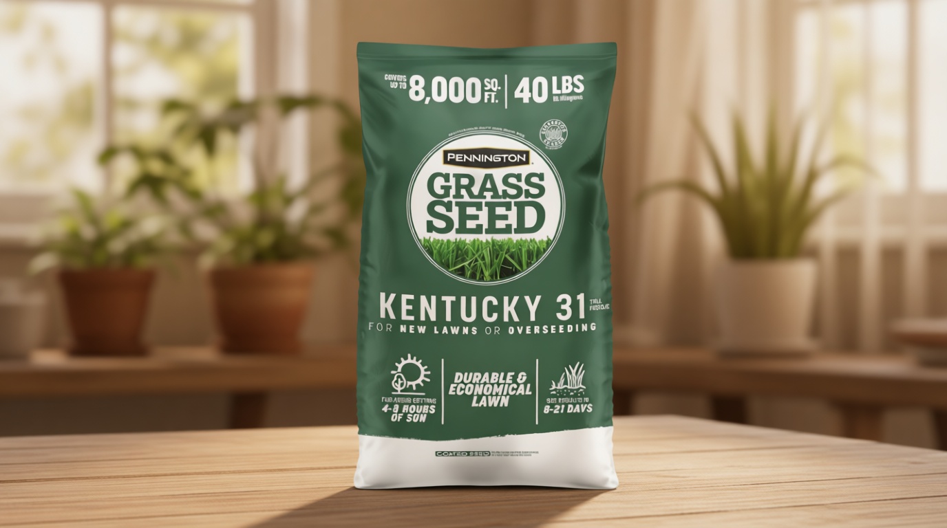 Pennington 100% Kentucky 31 Tall Fescue Penkoted Grass Seed 40 lbs