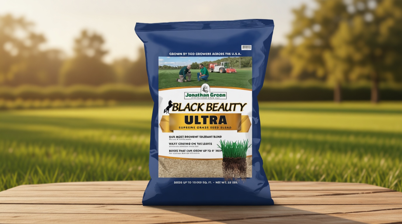 Jonathan Green (10323) Black Beauty Ultra Grass Seed - Cool Season Lawn Seed (25 lb)
