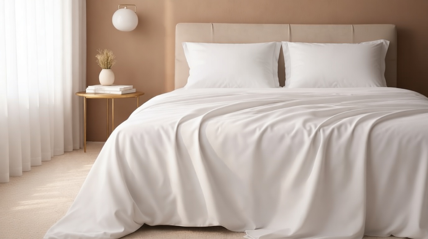 California Design Den Queen Sheet Set - Luxury 600 Thread Count Sateen, 100% Cotton Deep Pocket Queen Sheets with All Around Elastic, Snug Fit, Durable Bedding Set - White OEKO-TEX STANDARD 100