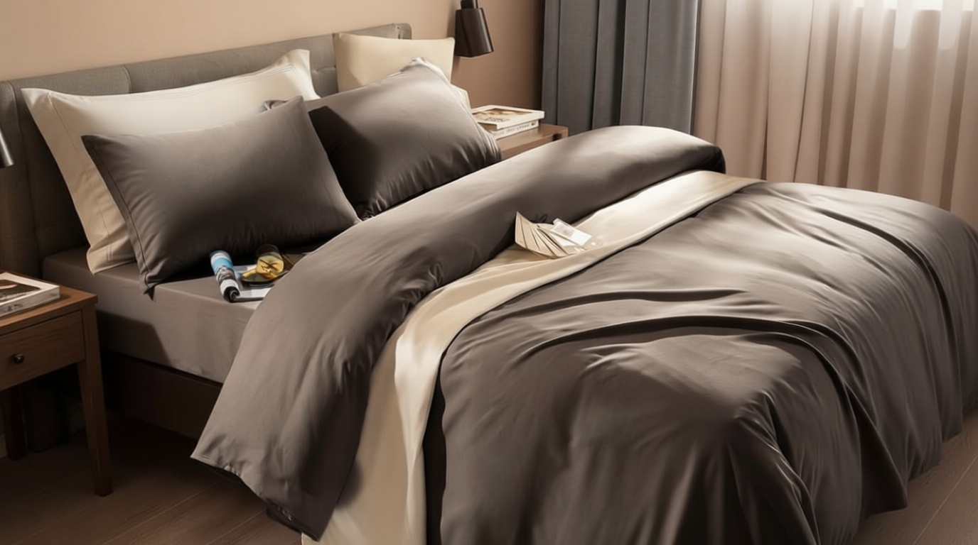 SONORO KATE Bed Sheet Set Super Soft Microfiber 1800 Thread Count Luxury Egyptian Sheets Fit 18-24 Inch Deep Pocket Mattress Wrinkle-6 Piece (Dark Grey, King)