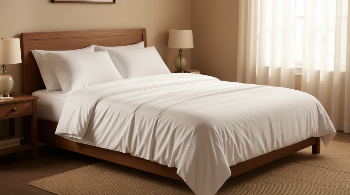 SONORO KATE Bed Sheet Set Super Soft Microfiber 1800 Thread Count Luxury Egyptian Sheets 16-Inch Deep Pocket Wrinkle and Hypoallergenic-4 Piece(Queen White)