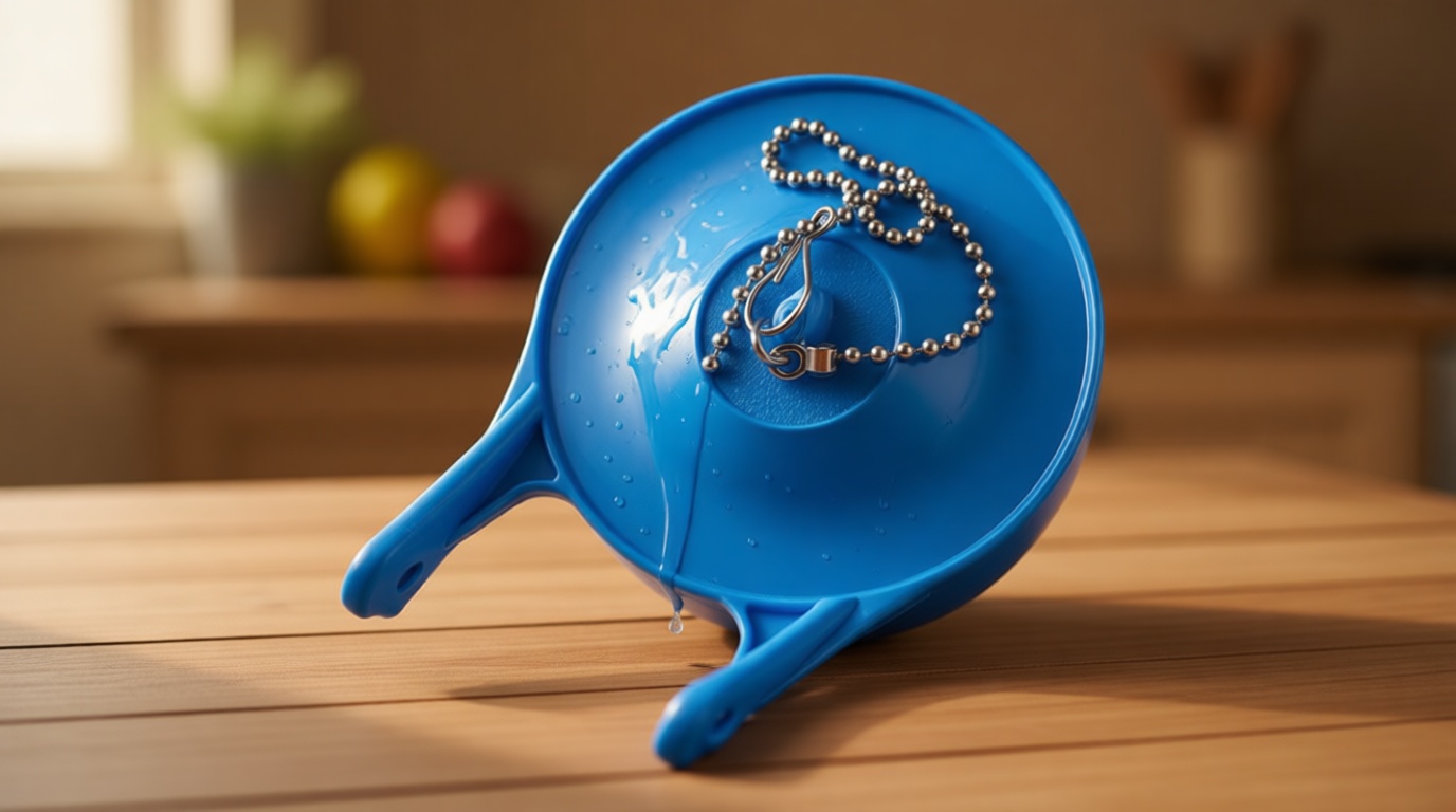 iFealClear 3-Inch Toilet Flappers Compatible with Gerber 99-788, Rubber Toilet Flapper Replacement with Stainless Steel Chain for 3" Toilet Tank, Water Conserve High Performance, Easy to Install, Blue