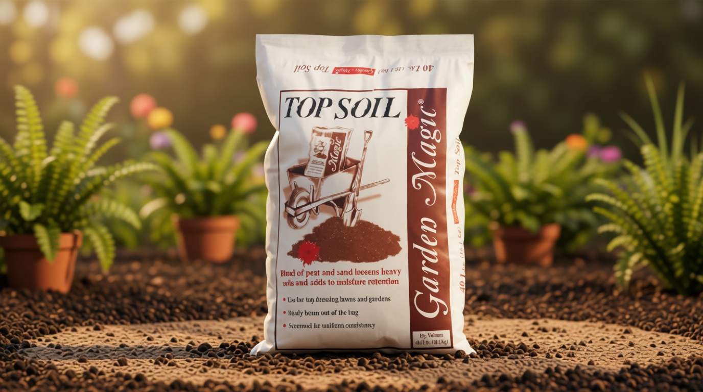 Michigan Peat 40 Pound Bag Garden Magic Organic Planting Potting Top Soil Blend Mix for Indoor and Outdoor Gardening and Landscapes, White