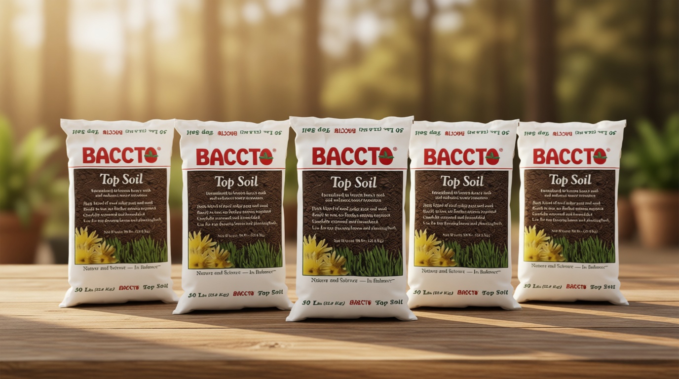 Michigan Peat 1550P Baccto Top Soil for Lawns, Gardens, and Raised Planting Beds with Reed Sedge, Peat, and Sand, 50 Pounds (6 Pack)