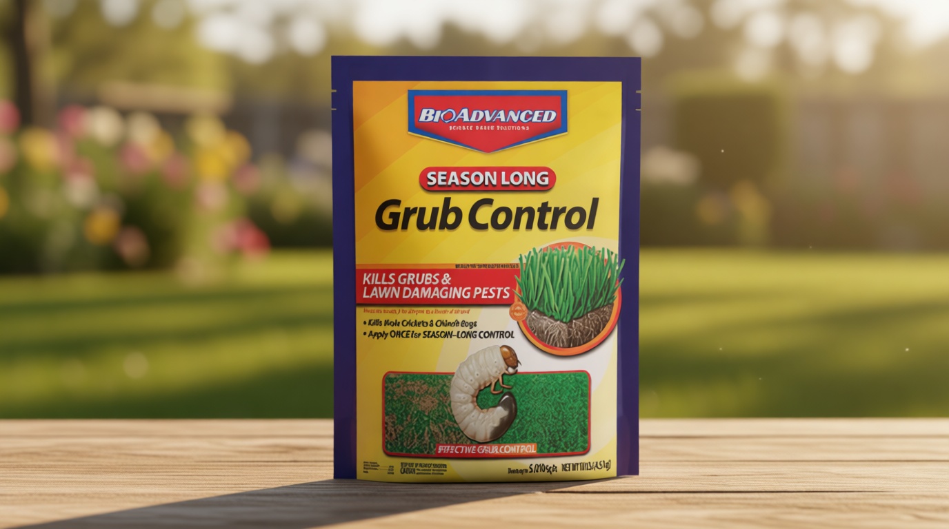 BioAdvanced Season Long Grub Control Granules - Kills Grubs, Mole Crickets, Cinch Bugs, and More - Creates Protective Zone - 10 lb Bag
