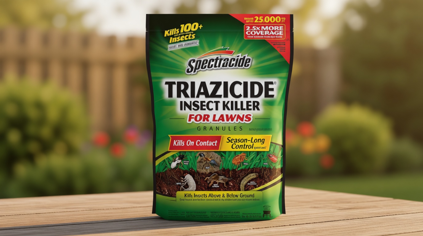 Spectracide Triazicide Insect Killer For Lawns Granules, Kills All Listed Lawn-Damaging Insects, 20 lb bag