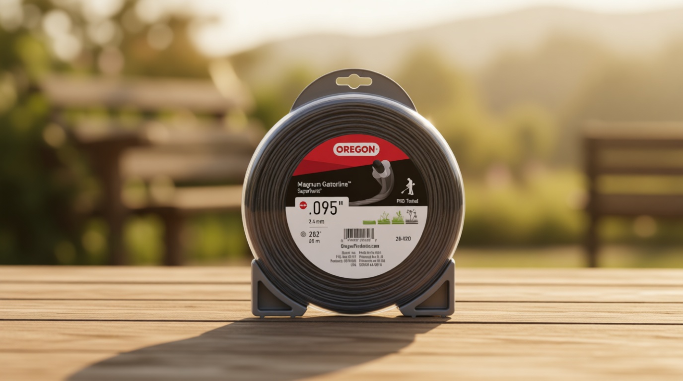 Oregon Magnum Gatorline 095 Trimmer Line Heavy Duty, Professional Twisted Weed Wacker String for Gas and Electric Grass Trimmer and Brushcutters, Fits Most Standard Models .095" x 282-Foot (20-020)