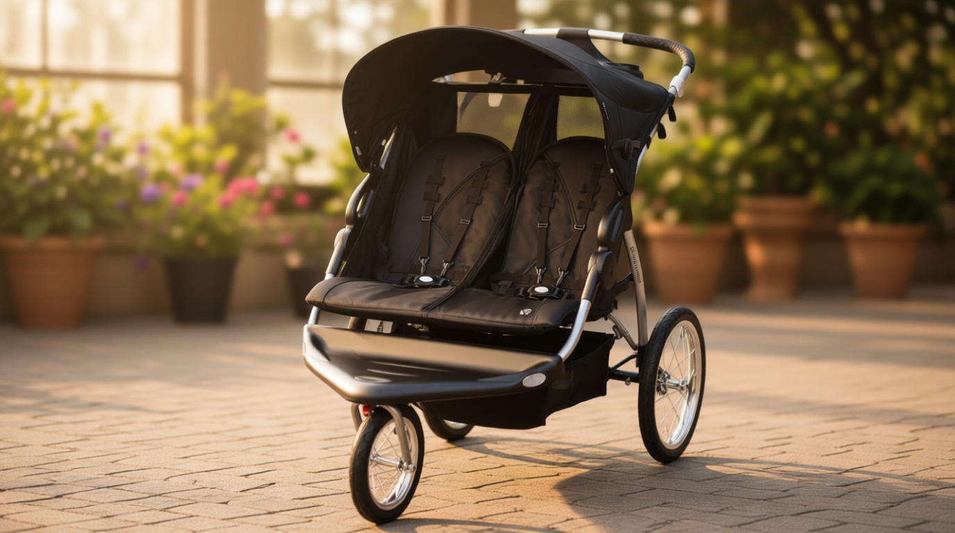 Baby Trend Expedition Double Jogger Stroller, Griffin