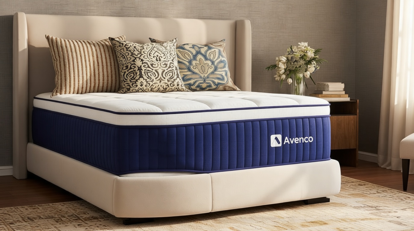 Avenco Twin XL Mattress 10 Inch, Twin XL Hybrid Mattress with Gel Infused Memory Foam and Smarts Coil Springs, Targeted Support & Motion Isolation, CertiPUR-US Certified, Mattresses in a Box OEKO-TEX STANDARD 100