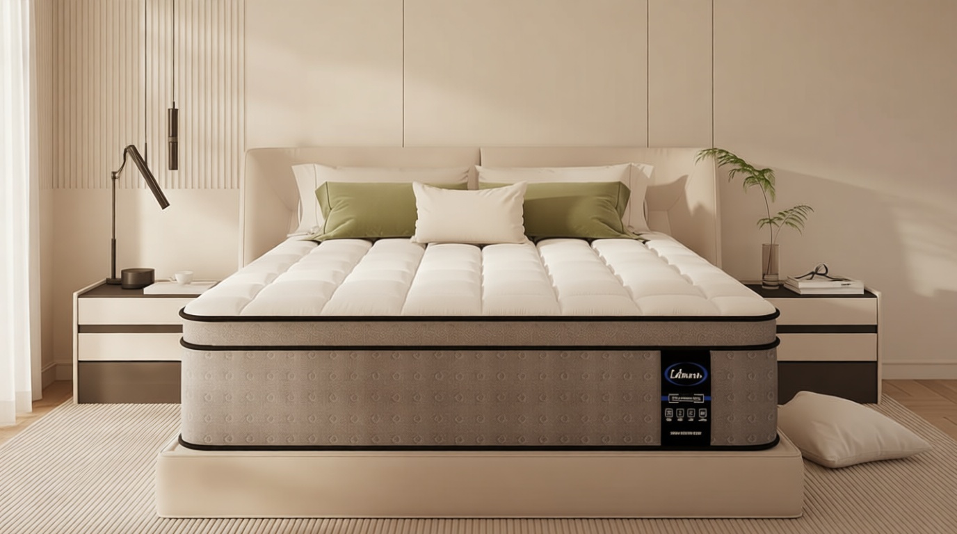 LETMOON Twin XL Mattress, 12 Inch Hybrid Mattress Twin XL with Memory Foam, Pocket Spring[Upgrade], Motion Isolation, Targeted Back Support, No Fiberglass, Ideal for Side & Back Sleepers