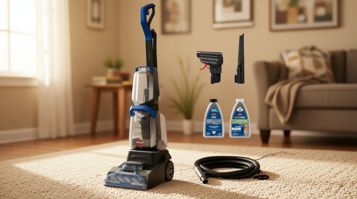 BISSELL TurboClean PET, Upright Carpet & Upholstery Cleaner, 3948