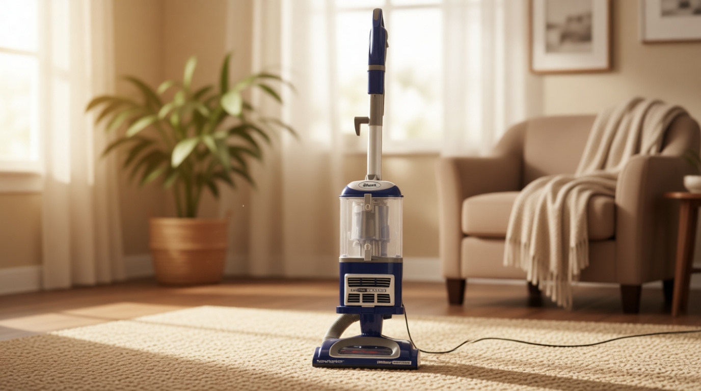 Shark Upright Vacuum, Navigator Lift-Away Deluxe with Large Dust Cup Capacity, HEPA Filter, Swivel Steering, Upholstery Tool & Crevice Tool, Blue, NV360