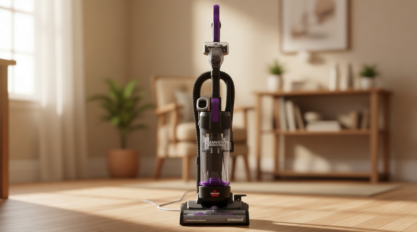 Bissell CleanView Compact Turbo Upright Vacuum with Quick Release Wand, Full Size Power, Compact Size for Apartments & Dorms, 3437F