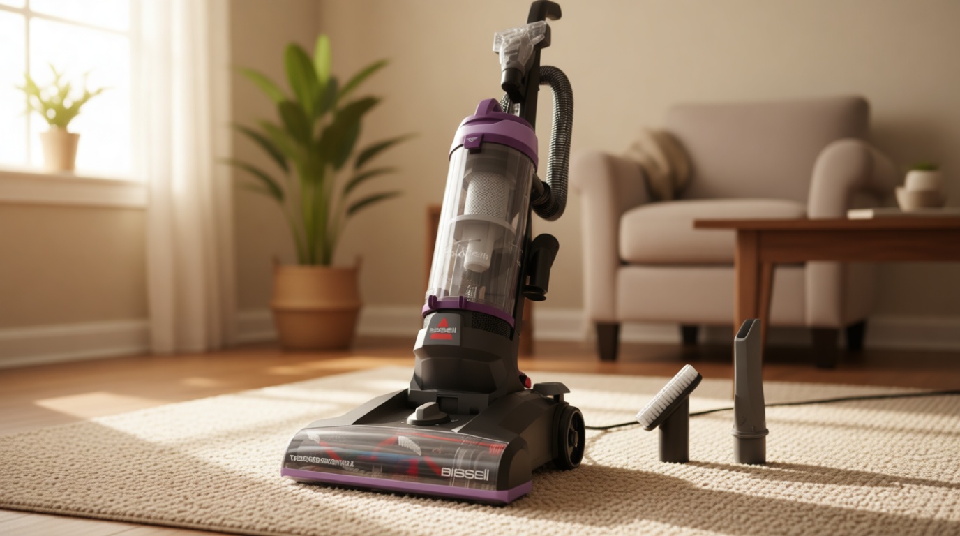 Bissell CleanView Upright Vacuum with Pet Hair Brush Roll, Powerful Suction, Pet Hair Tools, Large Dirt Container, 4438