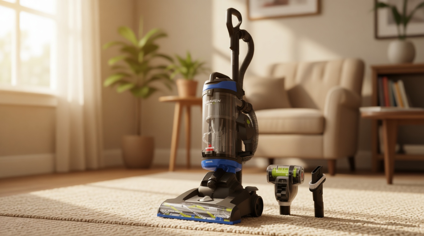 Bissell CleanView Swivel Vacuum with Triple Action Brush Roll, Swivel Steering, Extension Wand, Easy-Empty Dirt Tank, Multi-Cyclonic Suction System