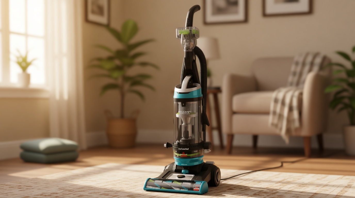 Bissell 2254 CleanView Swivel Rewind Pet Upright Bagless Vacuum, Automatic Cord Rewind, Swivel Steering, Powerful Pet Hair Pickup, Specialized Pet Tools, Large Capacity Dirt Tank, Teal