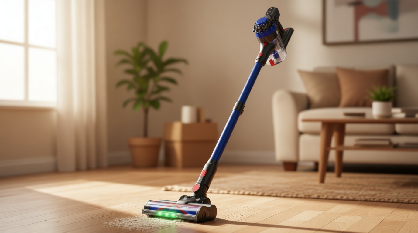 KARDV Cordless Vacuum Cleaner, 500W/40Kpa Vacuum Cleaners for Home, 60Mins Stick Vacuum with LED Display, Anti-Tangle & Wall Mount Charging, 8 in 1 Lightweight Vacuum for Hard Floors Carpet Pet Hair