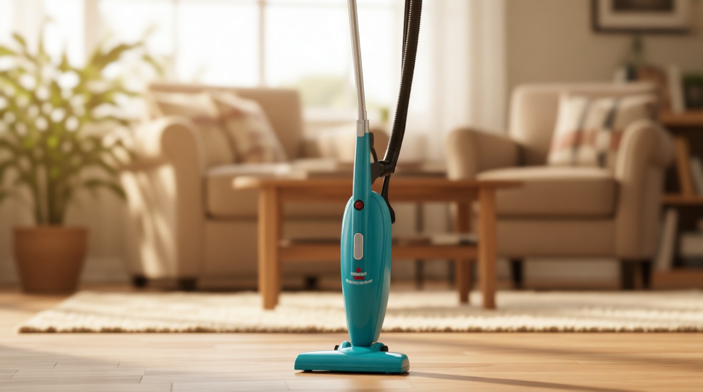 Bissell 2033M Featherweight Stick Lightweight Bagless Vacuum and Electric Broom with Crevice Tool for Hard Floors and Carpets, Blue