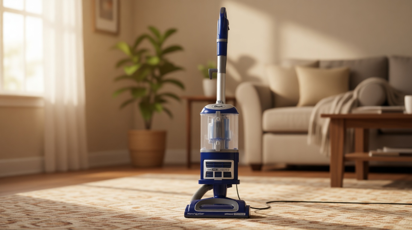 Shark Upright Vacuum, Navigator Lift-Away Deluxe with Large Dust Cup Capacity, HEPA Filter, Swivel Steering, Upholstery Tool & Crevice Tool, Blue, NV360
